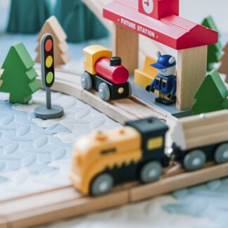 Wooden Building Blocks Set (50 pcs)